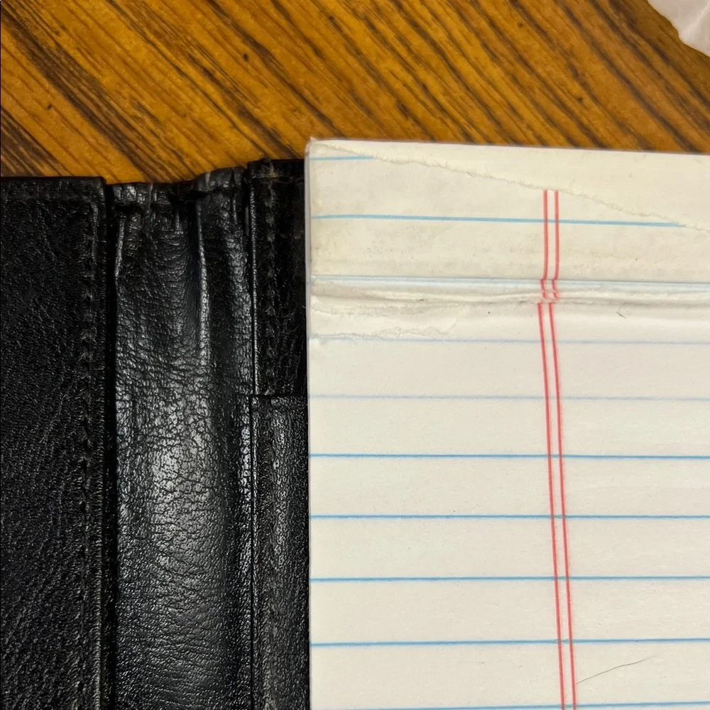 Black Leather Portfolio Binder